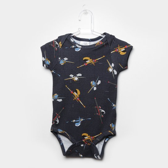 Body Infantil Up Baby Aviões - Marinho