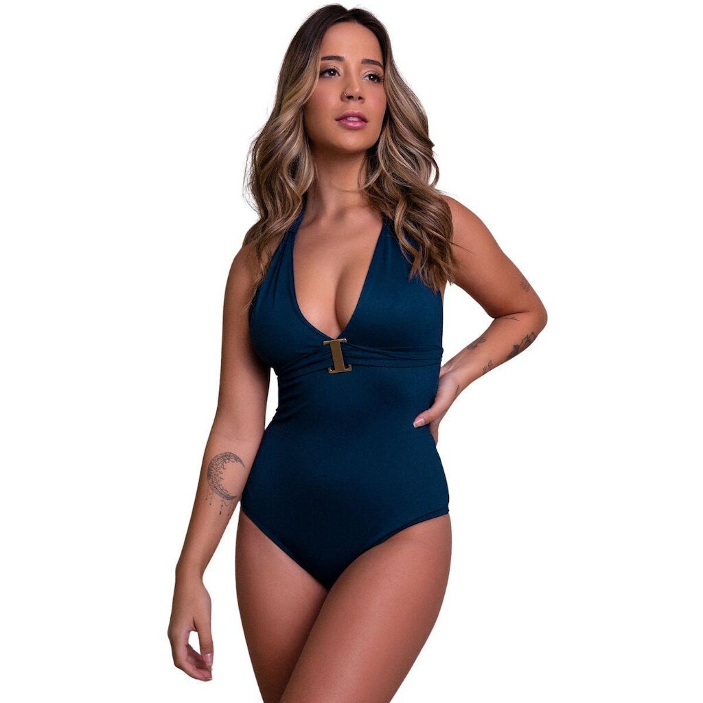 Body Maiô Feminino Sem Bojo Liso Aberto Nas Costas