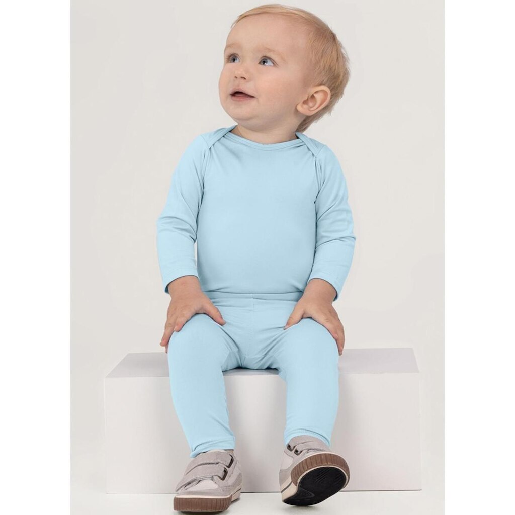 Body Térmico Bebê Menino Azul Claro Brandili