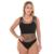 Body tranparente Tendência Estação Moda Casual Luxo - Preto
