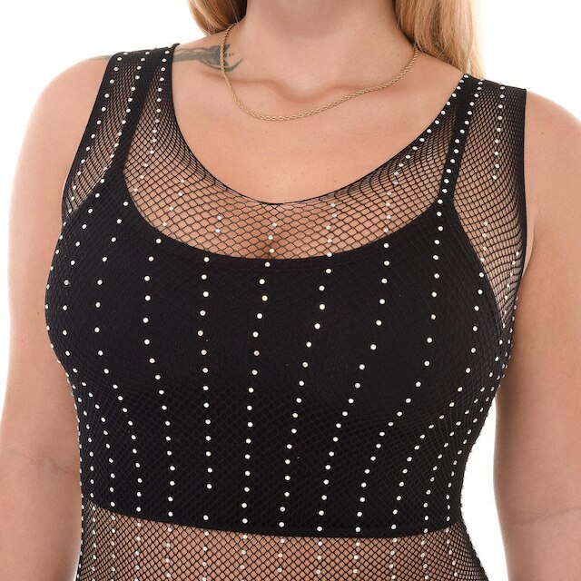 Body tranparente Tendência Estação Moda Casual Luxo