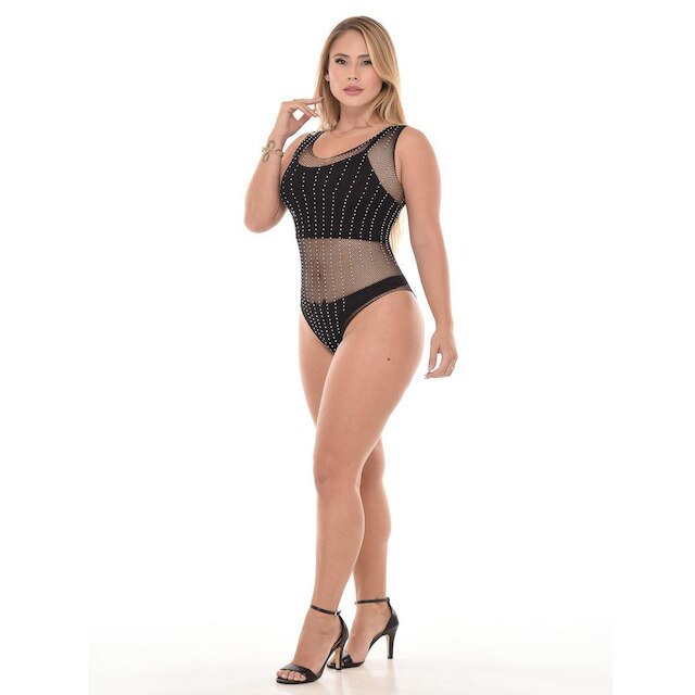 Body tranparente Tendência Estação Moda Casual Luxo