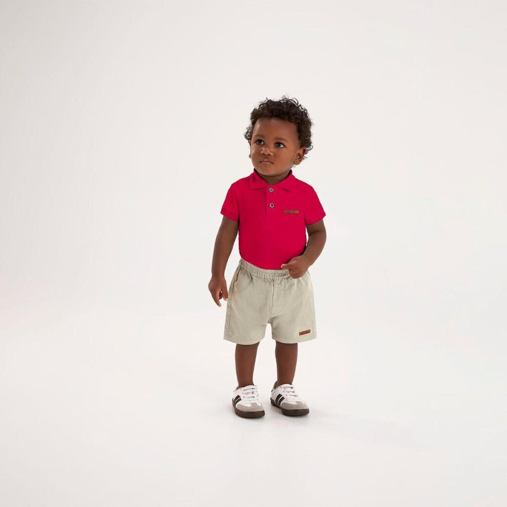 Body Vermelho Bebe Pulla Bulla Menino - 53655-65