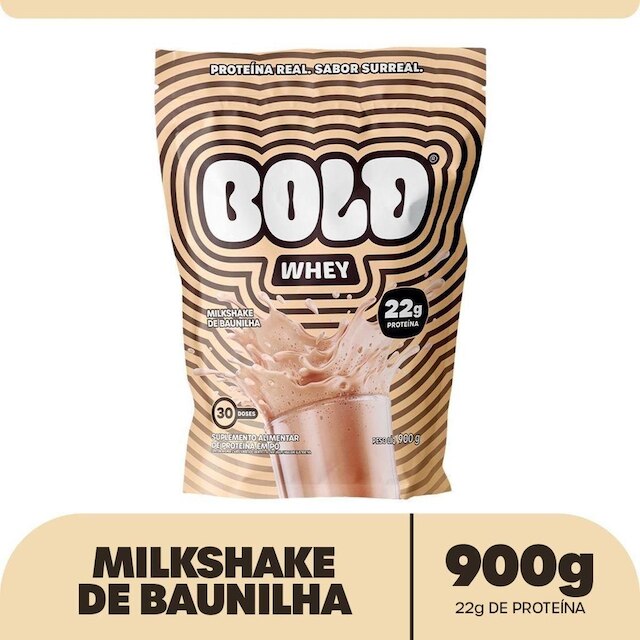 BOLD Whey Milkshake de Baunilha 900g