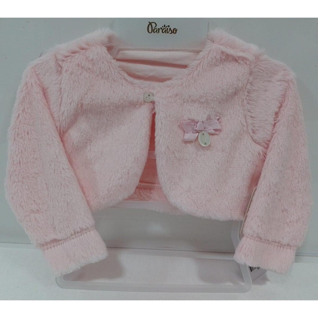 Bolero Casaco Pelo Luxo Paraiso Bebê Menina Inverno 14695
