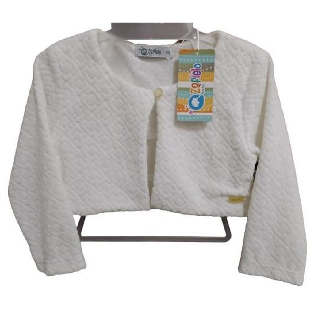 Bolero Casaquinho Bebê Menina Plush Inverno Luxo Zafielo 521