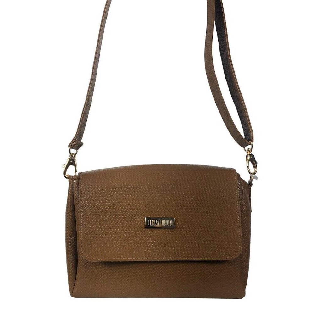 Bolsa Alça Tiracolo Trissê Caramelo