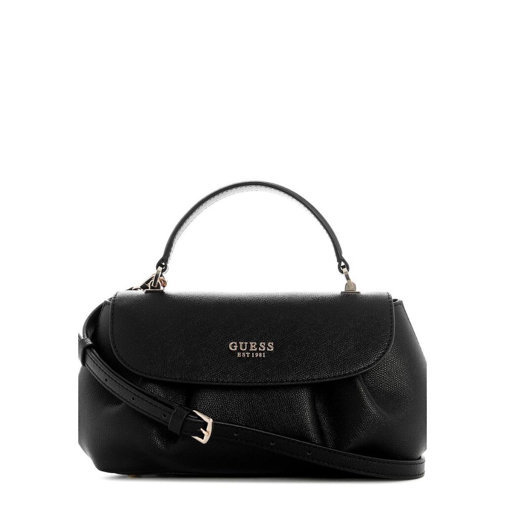Bolsa Amorette de Mão Flap Preto Bolsa Amorette Top Handle Flap Preto
