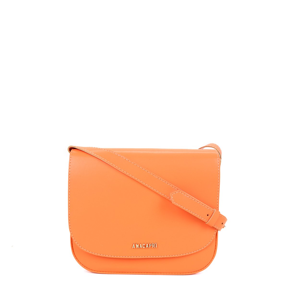 Bolsa Anacapri Flap Transversal Sonata Feminina - Laranja Menor preço em Bolsa Anacapri Flap Transversal Sonata Feminina - Laranja