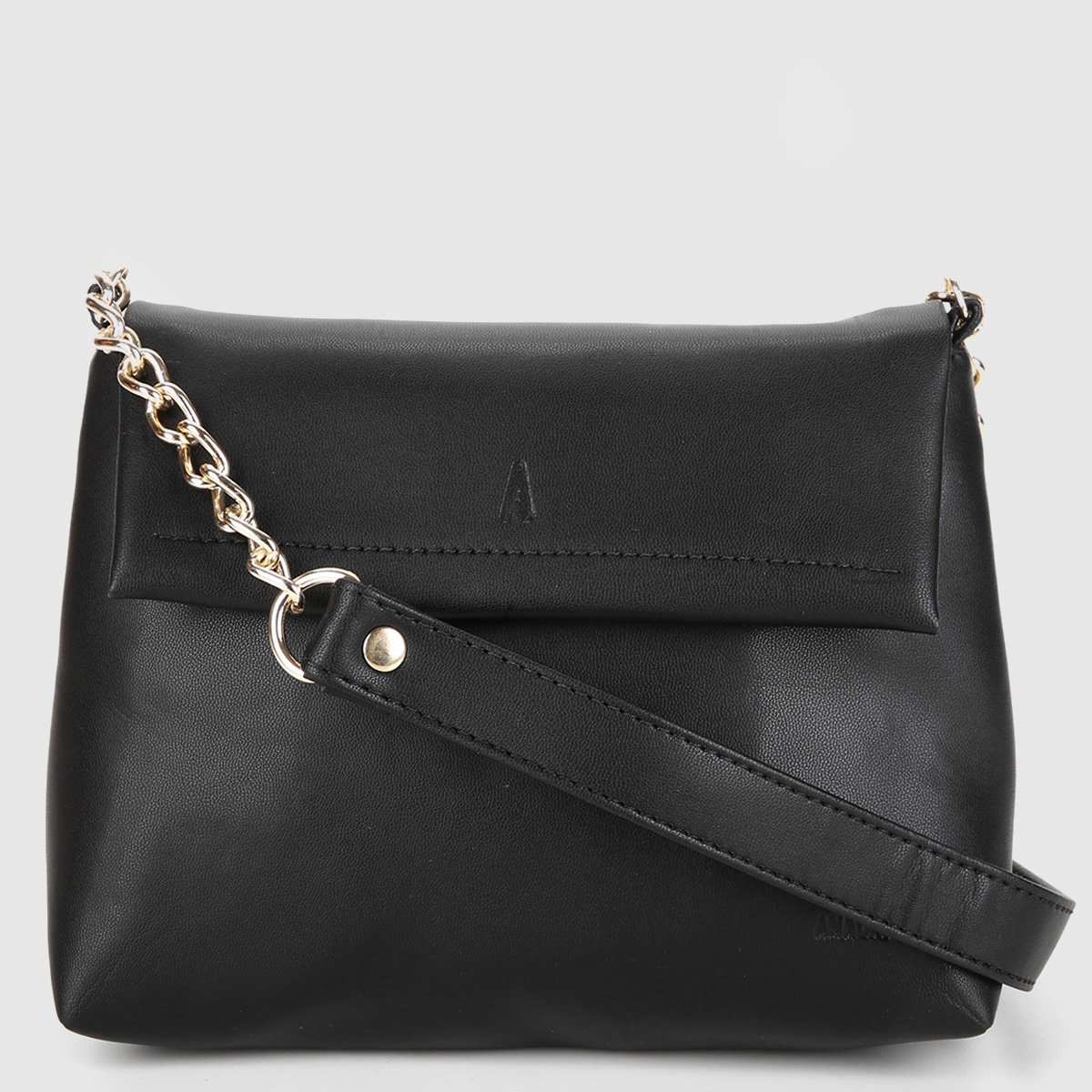 Bolsa Anacapri Mini Bag Detalhe Alça Corrente Feminina - Preto Menor preço em Bolsa Anacapri Mini Bag Detalhe Alça Corrente Feminina - Preto