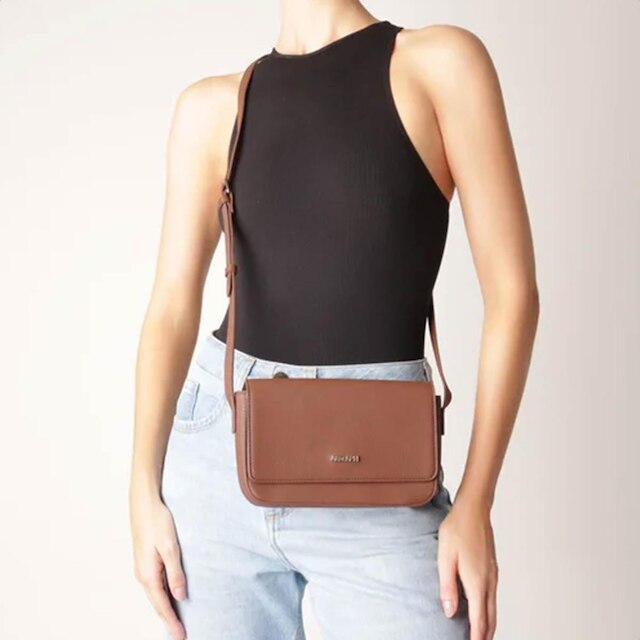 Bolsa Anacapri Tiracolo Estruturada Marrom - Feminino
