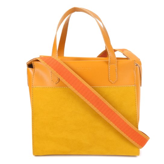 Bolsa Anacapri Tote Shopper Média Feminina - Amarelo