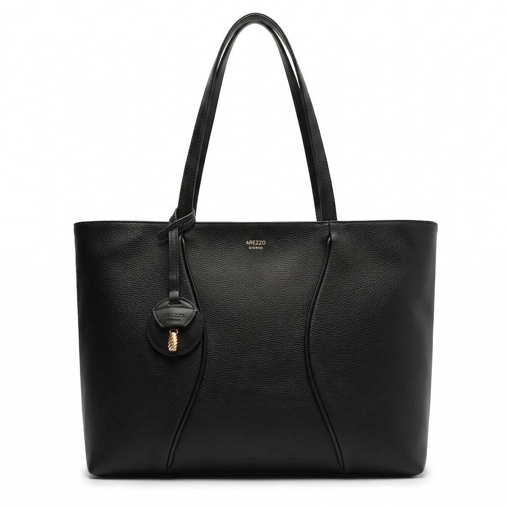 Bolsa Arezzo Giorno Feminina Grande Tote Ombro A5002369310001 Preto