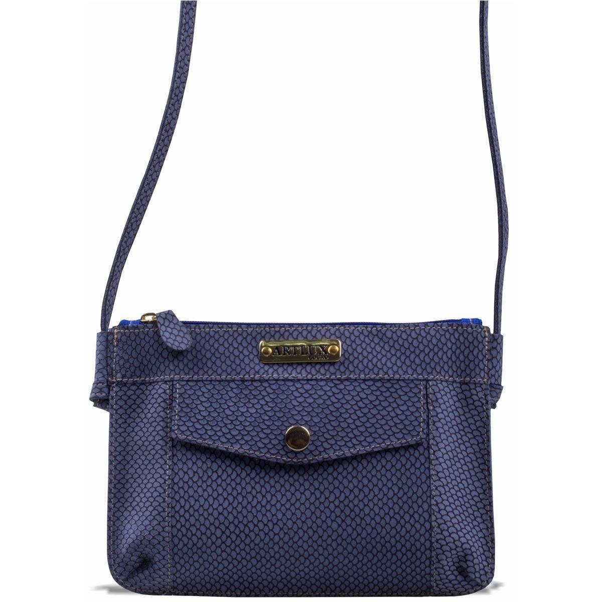 Bolsa Artlux Transversal Feminina - Azul Menor preço em Bolsa Artlux Transversal Feminina - Azul