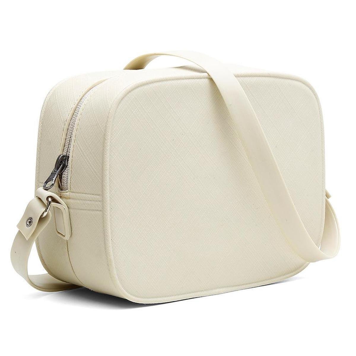 Bolsa Bag Milão Feminina Alça Transversal Moderna - Off White Menor preço em Bolsa Bag Milão Feminina Alça Transversal Moderna - Off White