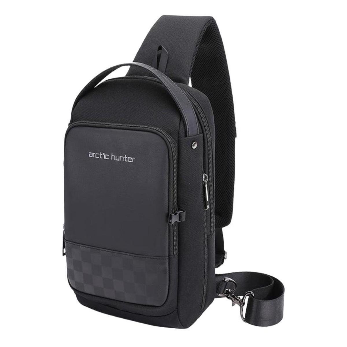 Bolsa Bag Pochcete Transversal Masculina Feminina Preta - Preto Menor preço em Bolsa Bag Pochcete Transversal Masculina Feminina Preta - Preto