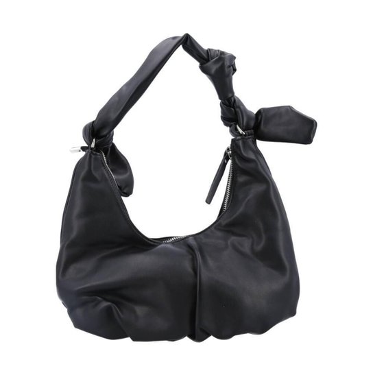 Bolsa Baguete com Alça Nó - Preto