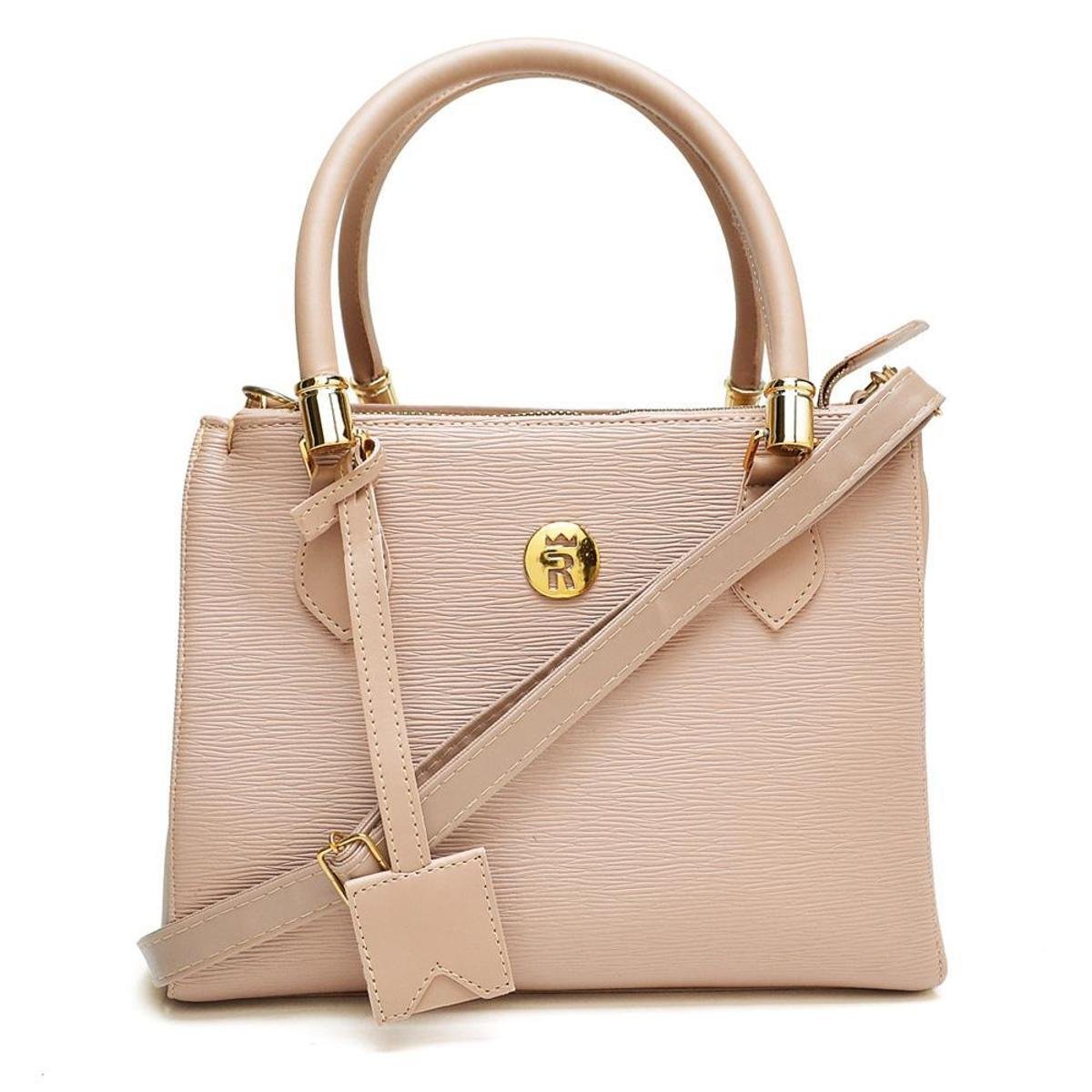 Bolsa Baú Feminina Lorena Alça Transversal Zíper Dia a Dia - Nude Menor preço em Bolsa Baú Feminina Lorena Alça Transversal Zíper Dia a Dia - Nude