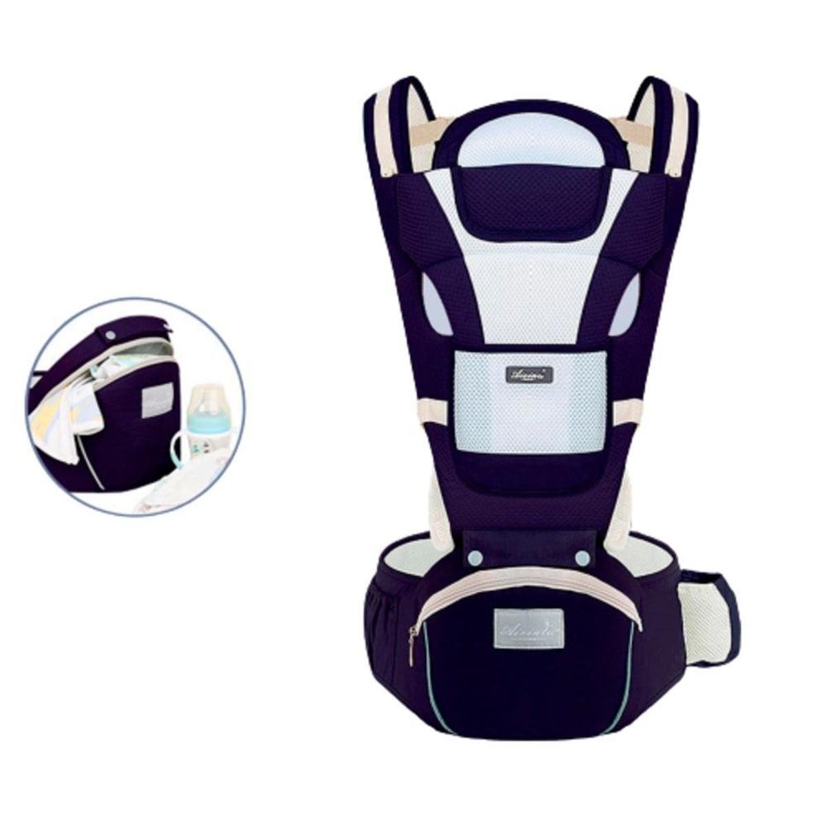 Bolsa Canguru Ergonômico Bebê Mãe Premium 12 Posições 3 Em 1 - Marinho Menor preço em Bolsa Canguru Ergonômico Bebê Mãe Premium 12 Posições 3 Em 1 - Marinho
