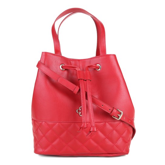 Bolsa Capodarte Saco Matelassê Feminina - Vermelho