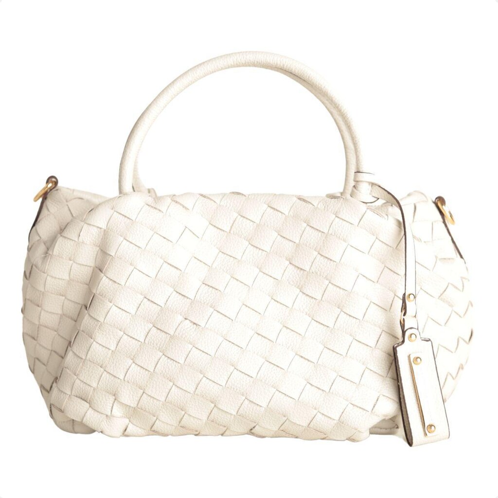 BOLSA CAPRI TRANÇADA DM OFF WHITE