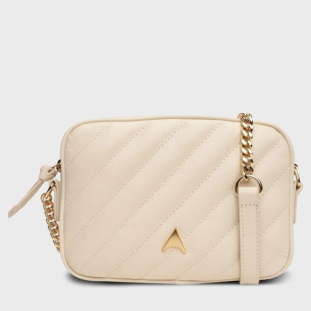 Bolsa Carrano Leather Off White - 800721D