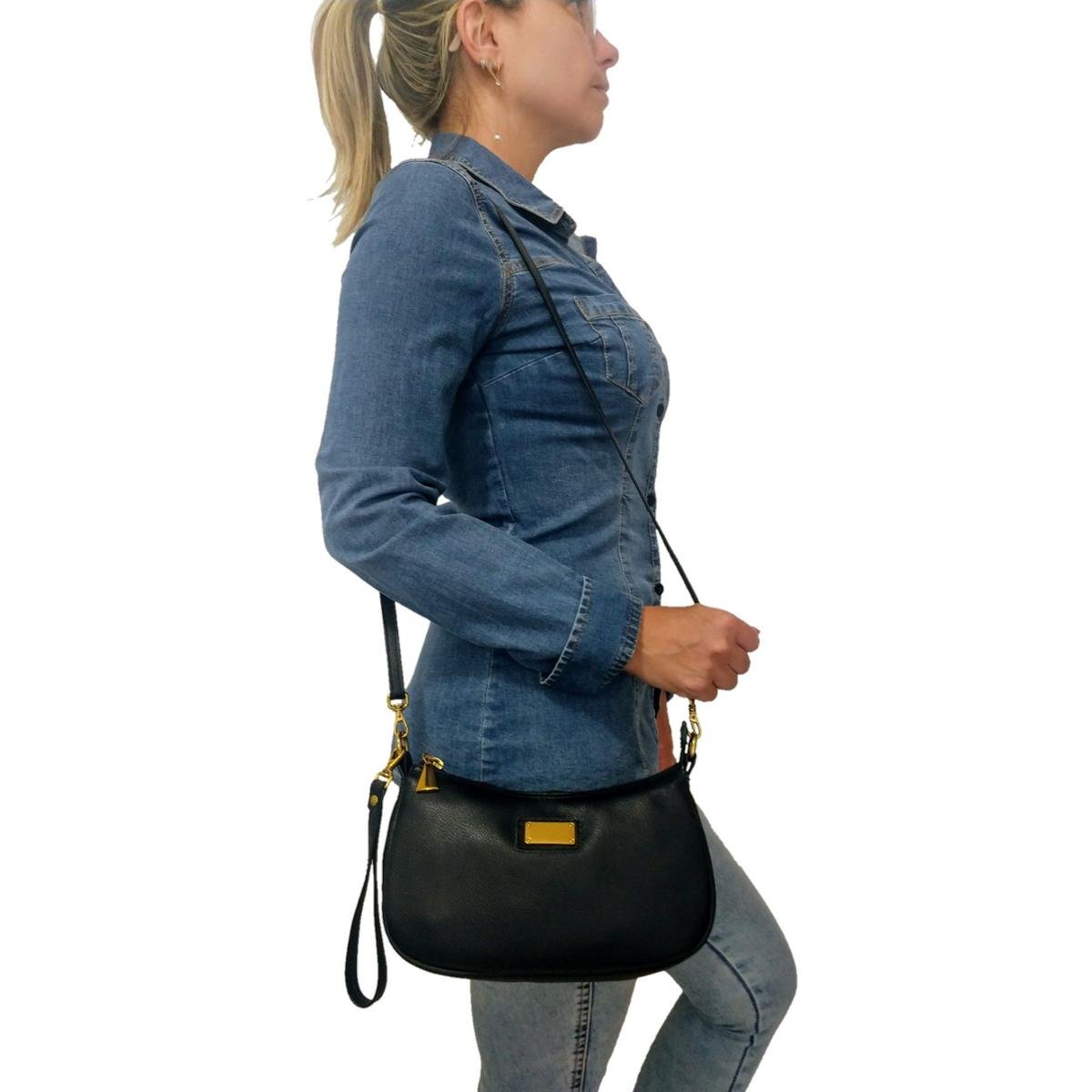 Bolsa Carteira Couro Clutch TopGrife Transversal Feminina - Preto Menor preço em Bolsa Carteira Couro Clutch TopGrife Transversal Feminina - Preto