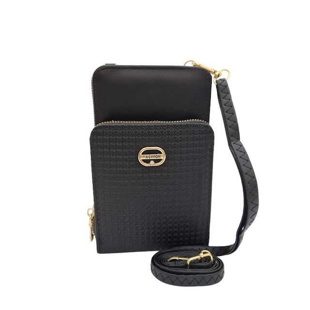 Bolsa Carteira Feminina Transversal Tiracolo Compacta Porta Objetos Pequena Praticidade Elegante