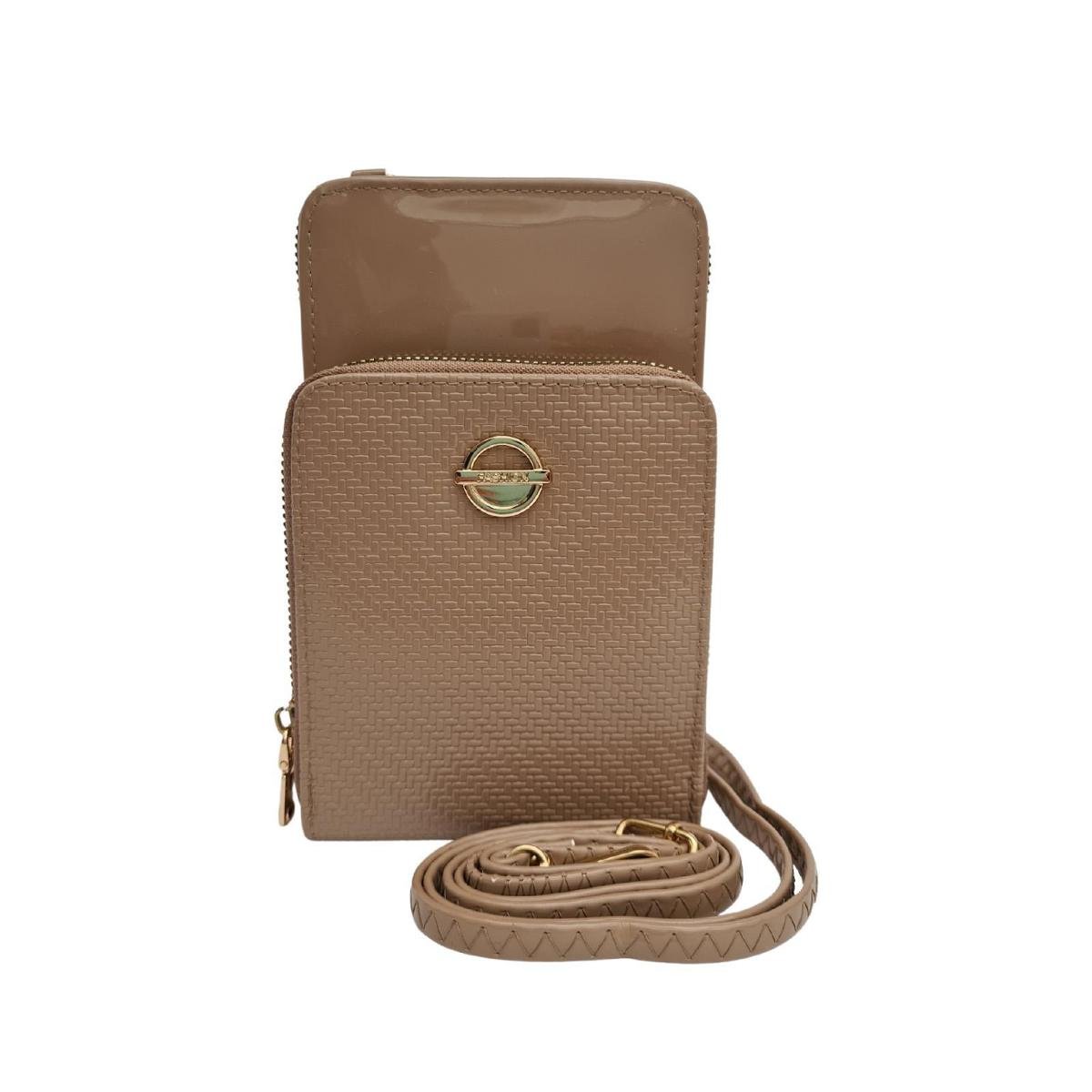 Bolsa Carteira Feminina Transversal Verniz Tiracolo Menor preço em Bolsa Carteira Feminina Transversal Verniz Tiracolo