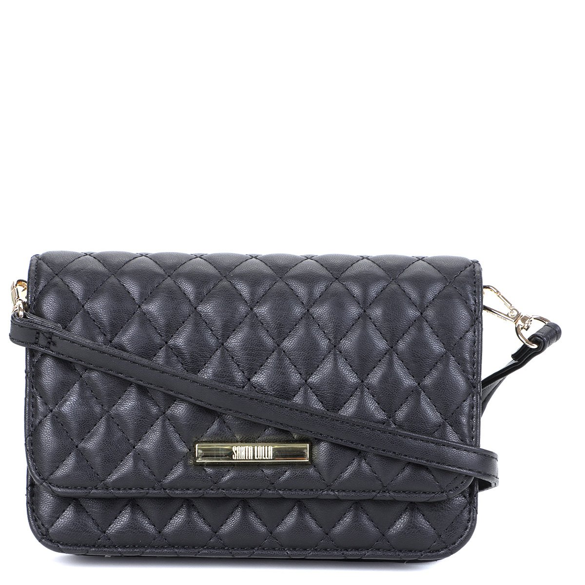 black quilted sling bolsa