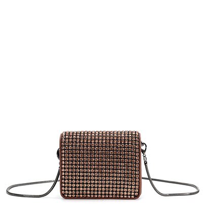 Bolsa Carteira Santa Lolla Strass Alta Transversal Feminina - Pequena - Feminino