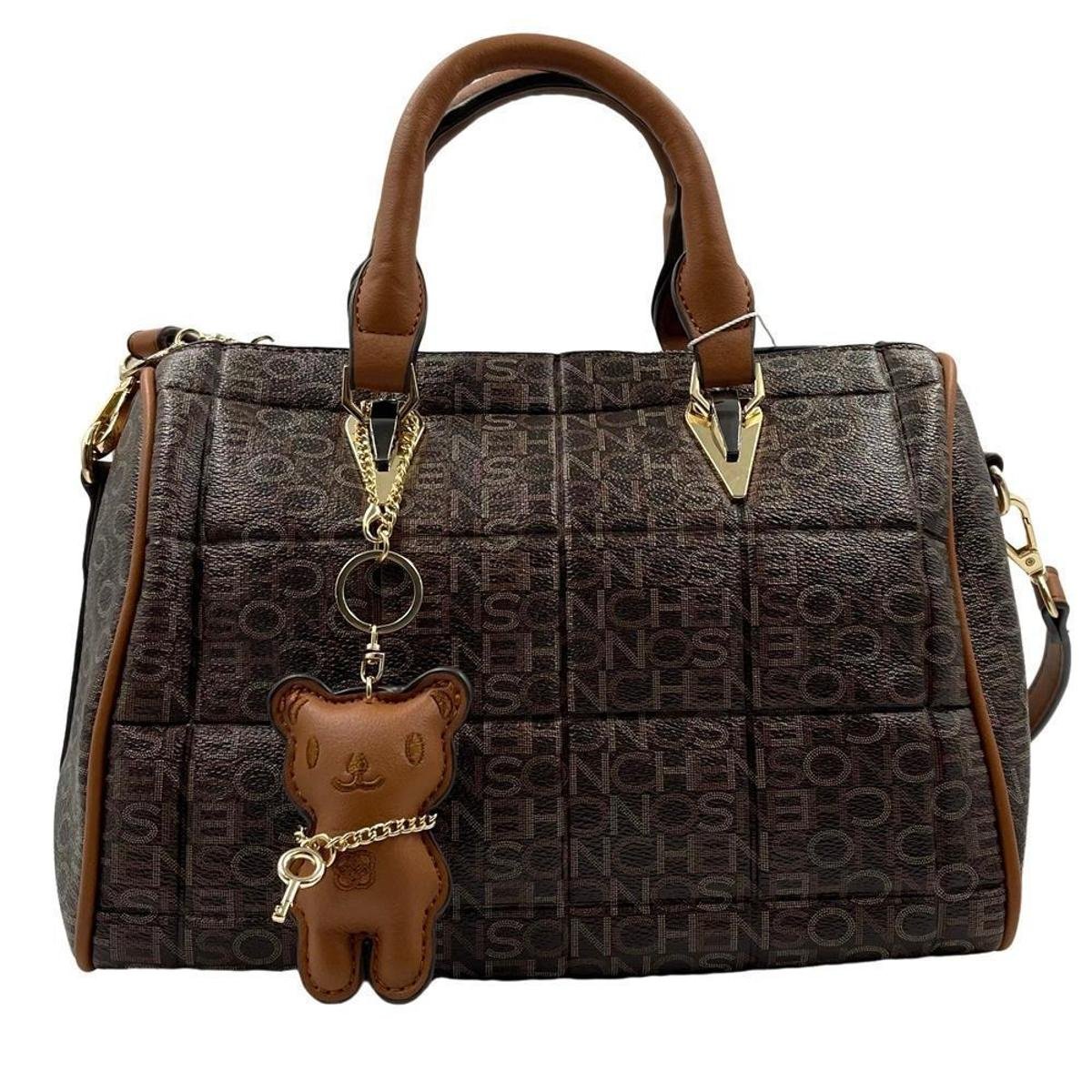 Bolsa Chenson Baú Tira Colo em P.U - Café Menor preço em Bolsa Chenson Baú Tira Colo em P.U - Café