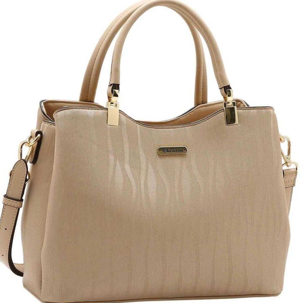 Bolsa Chenson Bege Feminino Original 5894