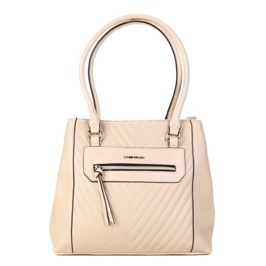 Bolsa Chenson Shopper Matelassê Feminina - Bege