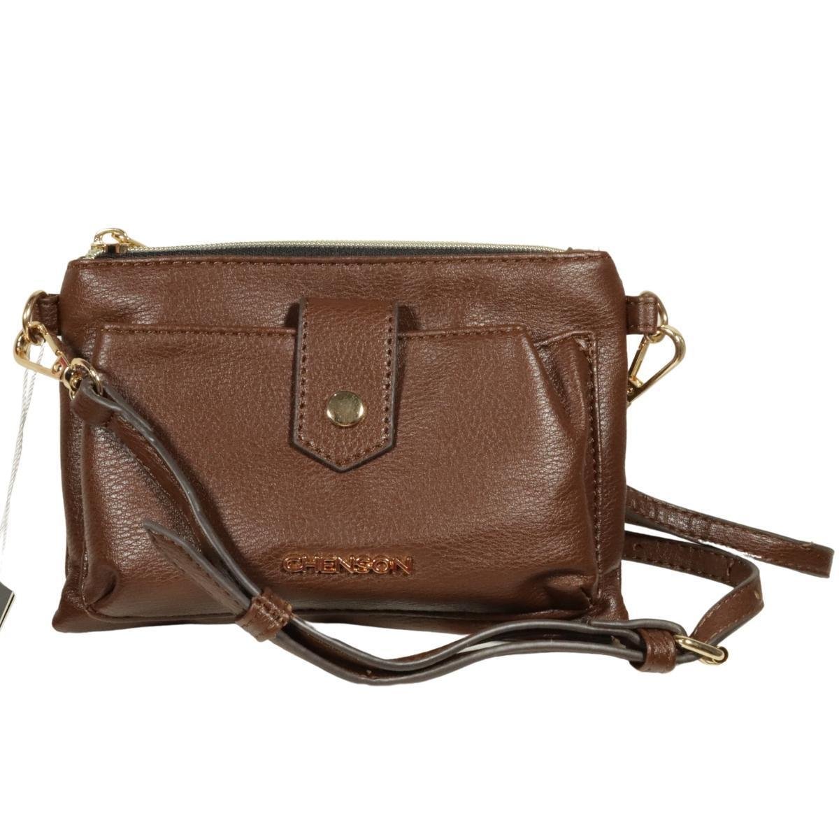 Bolsa Chenson Transversal Pequena Feminina CG83870 - Café Menor preço em Bolsa Chenson Transversal Pequena Feminina CG83870 - Café