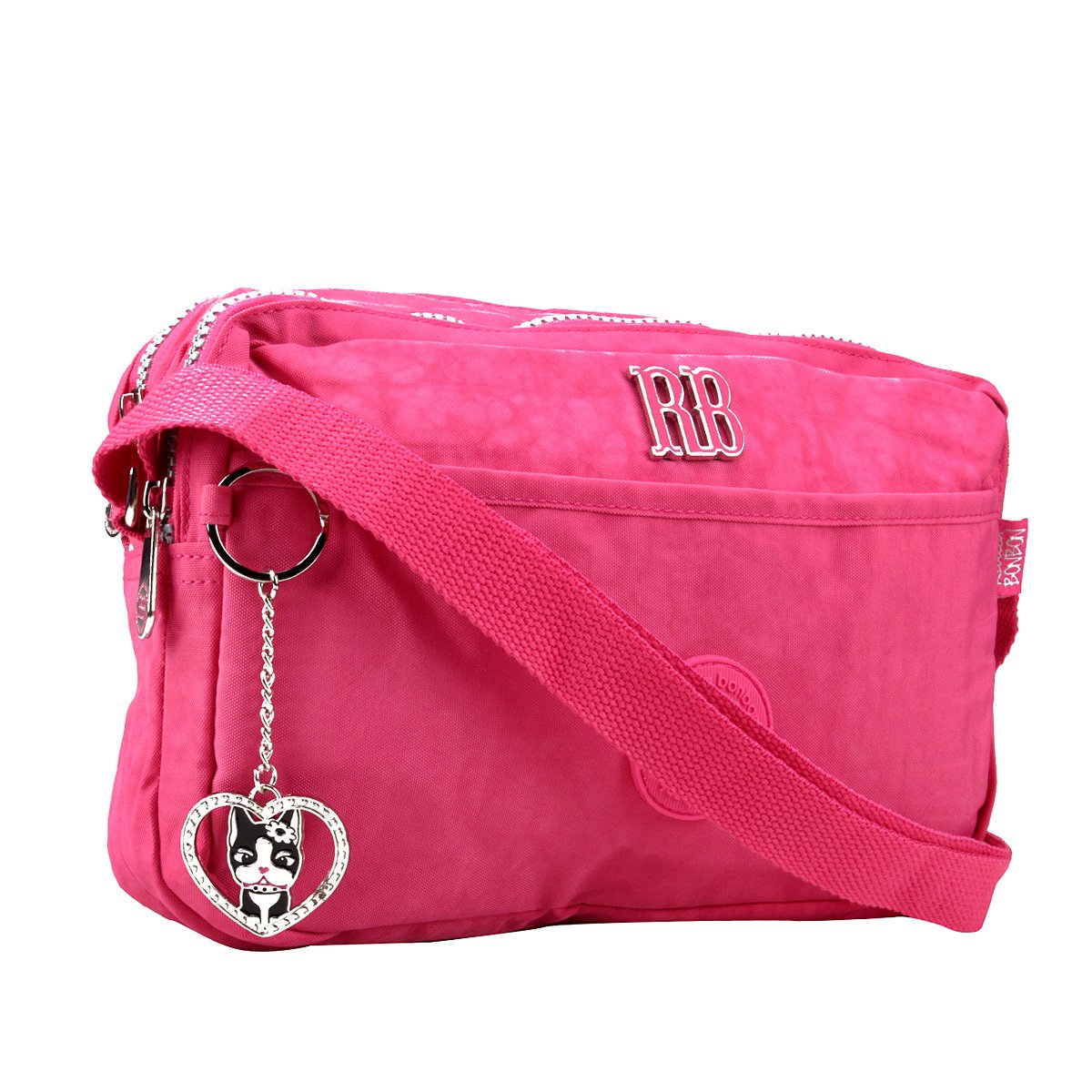 Bolsa Clio Transversal Rebeca Bombom Feminina - Rosa | Zattini