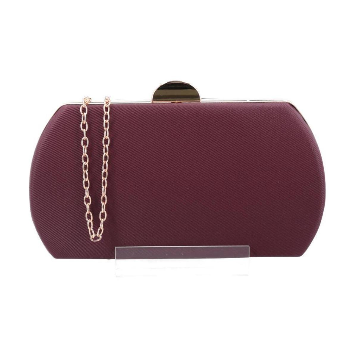 burgundy suede clutch bolsa