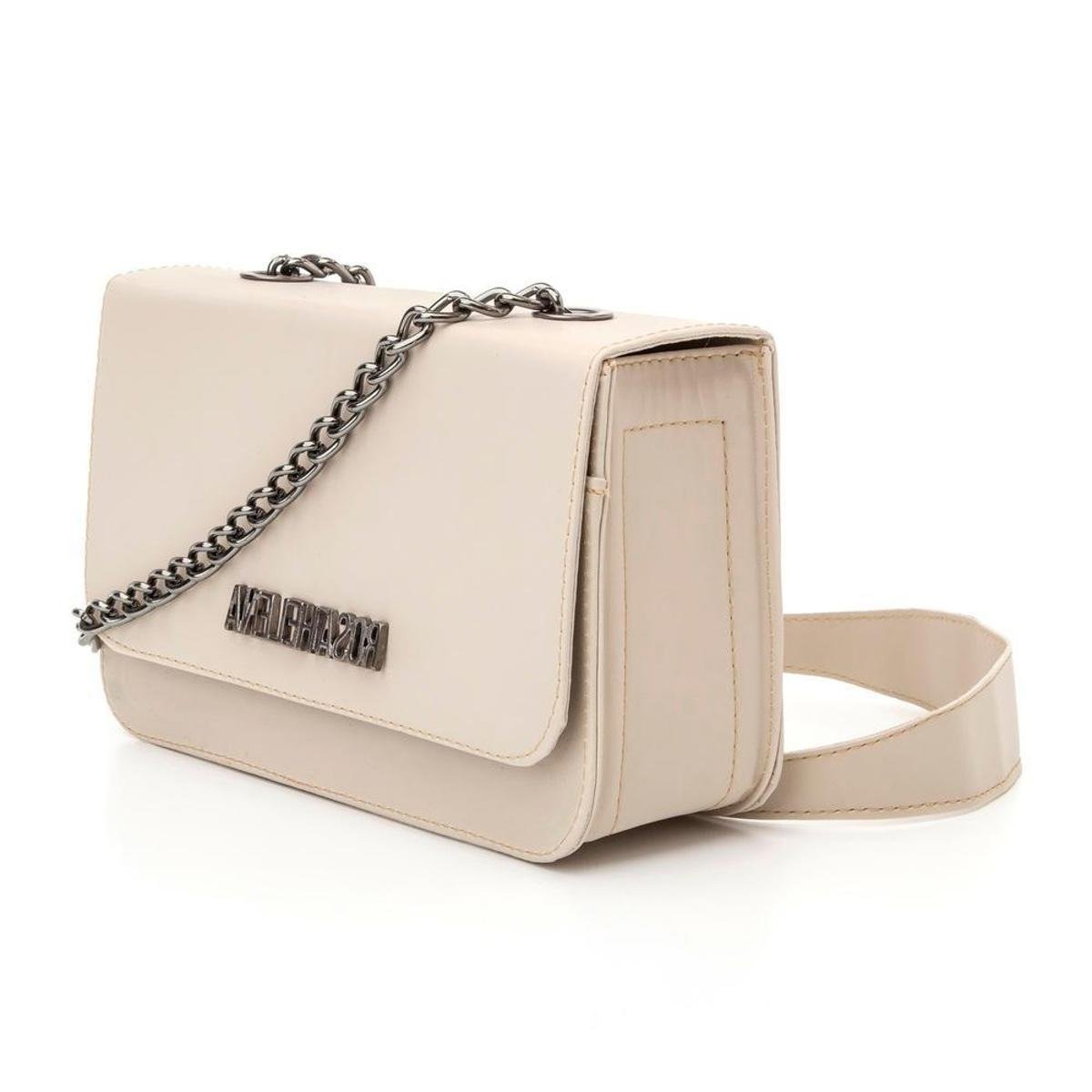valentino white clutch bolsa