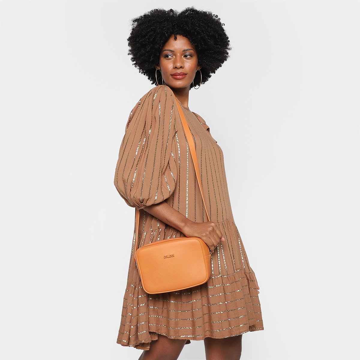 Bolsa Colcci Box Lisa Feminina - Laranja Menor preço em Bolsa Colcci Box Lisa Feminina - Laranja