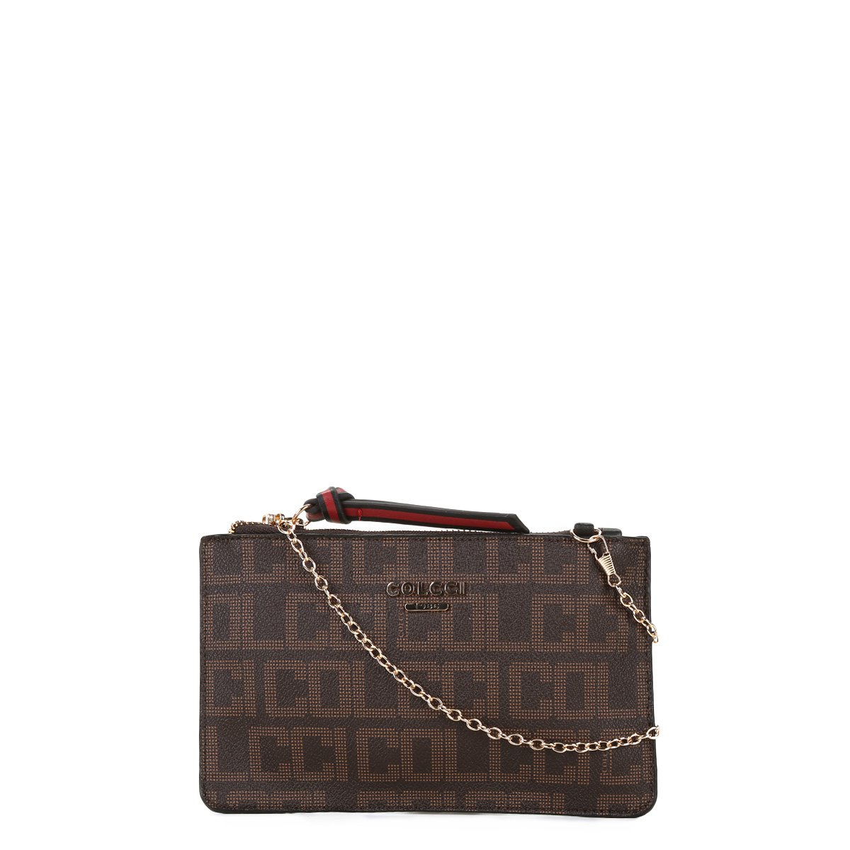 Bolsa Colcci Mini Bag Logomania Feminina - Cafe Menor preço em Bolsa Colcci Mini Bag Logomania Feminina - Cafe