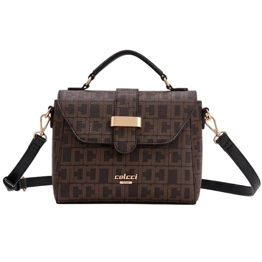 Bolsa Colcci Monograma Café/Preto Feminina