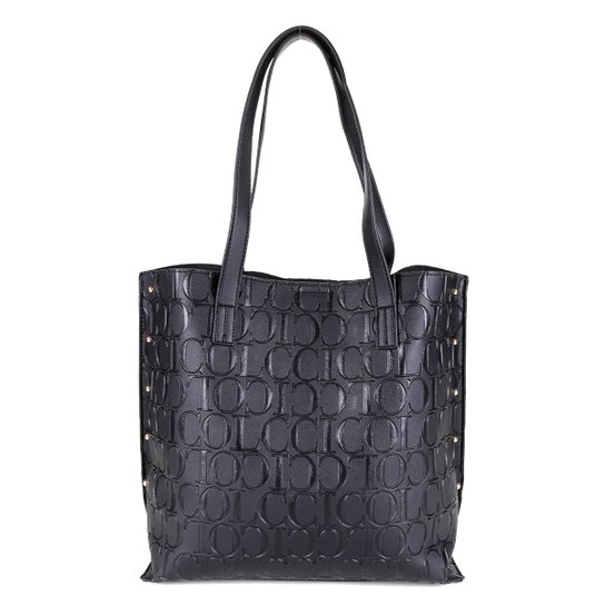 Bolsa Colcci Saco Monograma Feminina - Preto