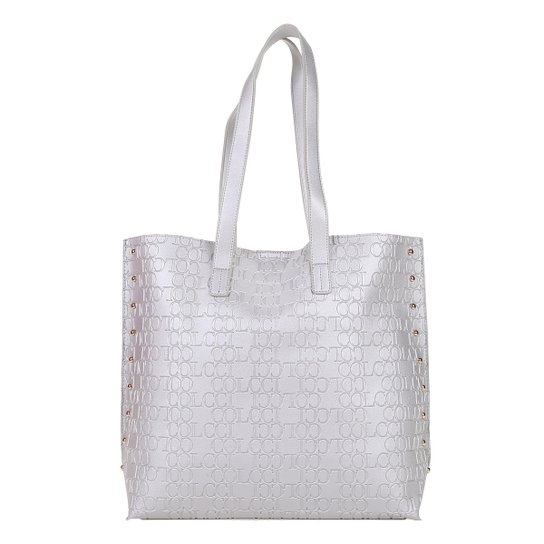 Bolsa Colcci Shopper Tachas Feminina - Prata