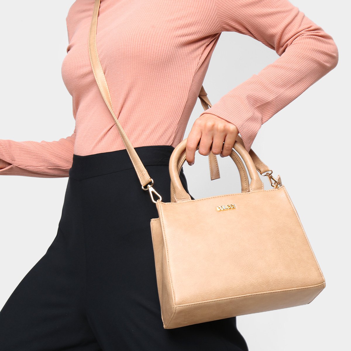 Bolsa Colcci Tote Shopper Básica Lisa Feminina - Nude | Zattini