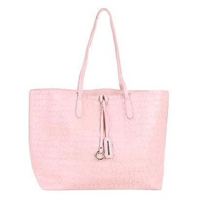 pink fuzzy duffle bolsa