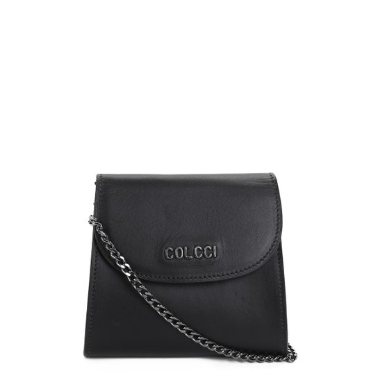 Bolsa Couro Colcci Mini Bag Tampa Feminina - Preto