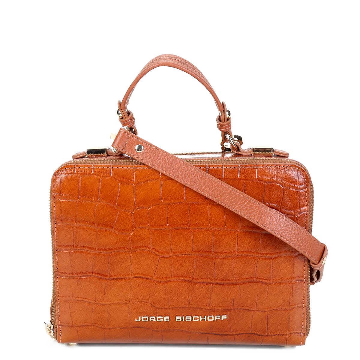 Bolsa Couro Jorge Bischoff Doctor Bag Feminina - Caramelo Menor preço em Bolsa Couro Jorge Bischoff Doctor Bag Feminina - Caramelo