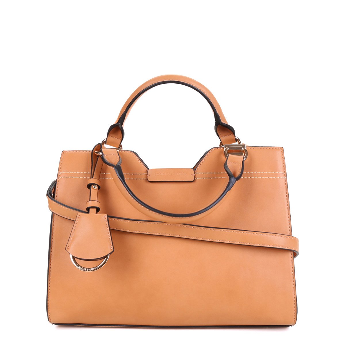 Bolsa Couro Loucos & Santos Napa Transversal Feminina - Bege Menor preço em Bolsa Couro Loucos & Santos Napa Transversal Feminina - Bege