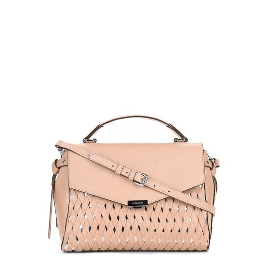 Bolsa Couro Luz da Lua Flap Multi Feminina - Bege