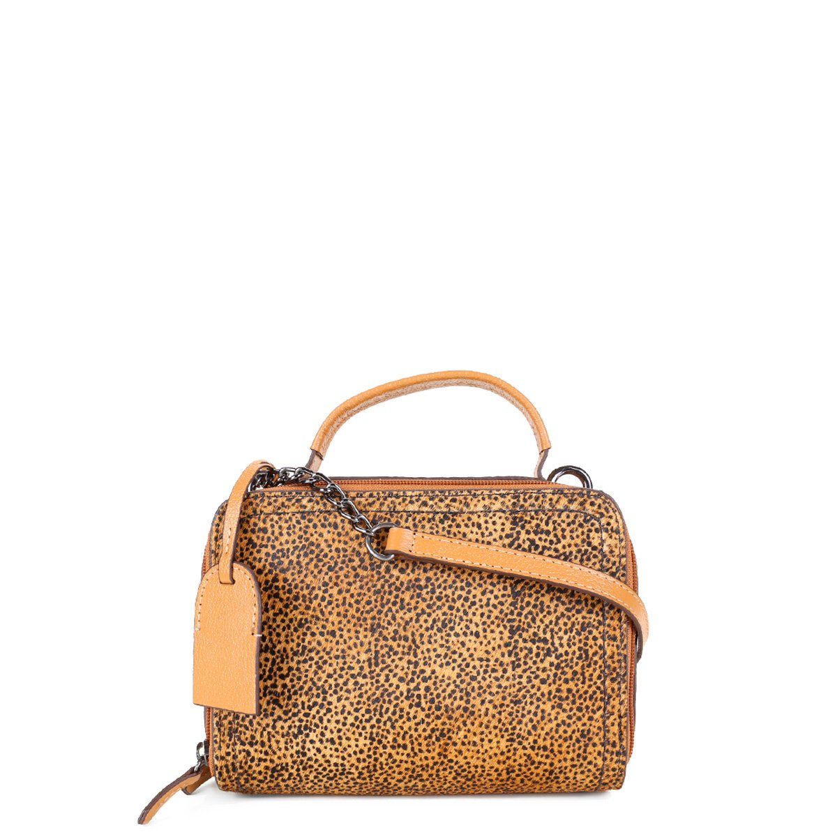 Bolsa Couro Shoestock Box Transversal Pelo Onça Feminina - Onça Menor preço em Bolsa Couro Shoestock Box Transversal Pelo Onça Feminina - Onça